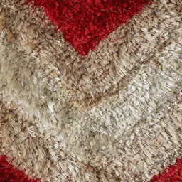 FABINALIV Red & Beige Heart-Shaped Doormat image 3