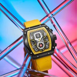 EXTRI Men Textured Dial & Silicon Straps Analogue Chronograph Watch X6053-E-picture-25