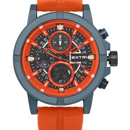 EXTRI Men Printed Dial & Stainless Steel Straps Analogue Watch X6064-G-picture-0