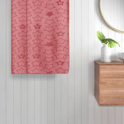 FABINALIV Kids 2-Pcs Pink Printed 350 GSM Cotton Bath Towels-image-44