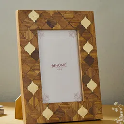 Fabindia Soha Inlay Brown Wooden Table Photo Frame-picture-27