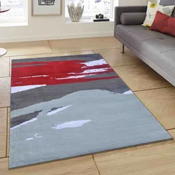 PRESTO Red Abstract Printed Rectangular Carpet-58