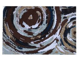 PRESTO Brown Abstract Printed Rectangular Carpet image 2
