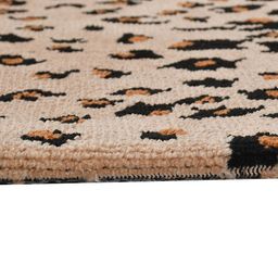 PRESTO Beige & Black Abstract Printed No Shredding Carpet image 4