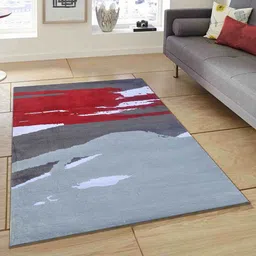 PRESTO Red Abstract Rectangular Carpets-32