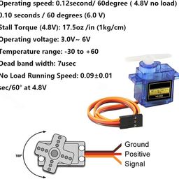 Aptechdeals Sg90 Micro Servo Motor 9G Rc Robot Helicopter Airplane Boat Controls, Multicoloraptechdeals Sg90 Micro Servo Motor 9G Rc Robot Helicopter Airplane Boat Controls (1Pc) image 3