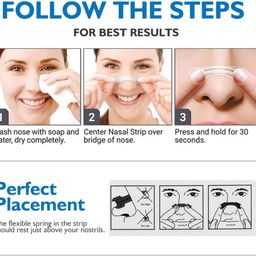 Dazzliq Nasal Strips, Open Your Nose Breathe Better And Sleep Better, Nasal Strips To Reduce Snoring, Congestion From Colds And Allergies Anti Snoring Device Men & Women Improves Sleep- 10 Pcs image 4
