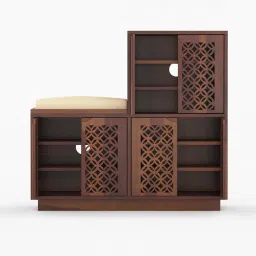 woodenmood Claire Shoe Rack Of 25 Pairs In Provincial Teak Color-picture-43