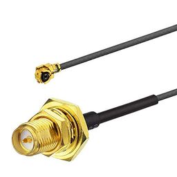 rf signal 2 x 12dBi 2.4GHz WiFi RP-SMA Antenna + 2 x 20cm U.fl/IPEX Cable for Wireless Routers Mini PCIe Cards Network Extension Bulkhead Pigtail PCI WiFi WAN Repeater etc White (New_Antenna WIFI-07) image 4