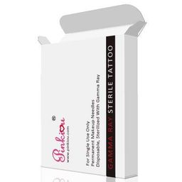 Pinkiou Brow Henna Needles Disposable Microblading Needles Curved PMU Embroidery Arc Blades for Brow Lamination (U18) image 3