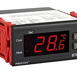 Robotbanao STC-1000 220V AC Digital Temperature Controller Thermostat Module With Temperature Sensor Probe-Pack Of 1 image 1