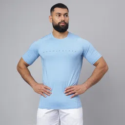 MuscleBlaze Air Tech Compression MuscleTee Half Sleeve,  X-Large  Dusk Blue -image-97