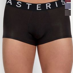 Asterisk Pack Of 4 Short Trunks MTR-CBK&SBL&BUR&MGY-XS-04-58