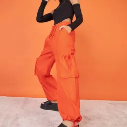 Uptownie Cotton Parachute Pants-image-18