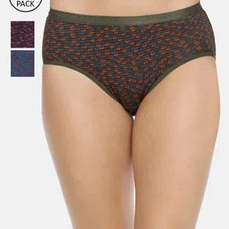Red Rose Women Pack Of 3 Assorted Basic Briefs Jassi-XXL-image-6