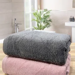 LABHAM Unisex Grey Bath Towels-picture-17