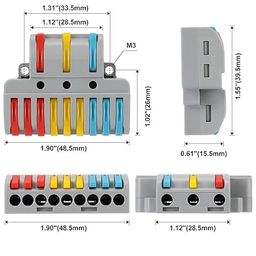 POWER CONNECT 3 in 9 Out Quick Wire Connector, Speed wire Quick Connector, Releasable Wire Connector, Secure & Removable Electrical Connector, Effertless Electrical Connectors (5) image 3