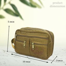 azad Army Shaving kit with Multiple Compartment and Pockets (Mehdi Green) image 5