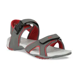Campus Men Grey & Red Solid Sports Sandals-picture-8