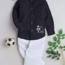 BAATCHEET Boys Shirt Collar Pure Cotton Shirt With Short-picture-31
