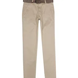 Gini and Jony Boys Mid-Rise Cotton Chino Trousers With Belt-image-63