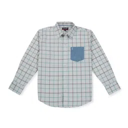 Gini and Jony Boys Checked Cotton Casual Shirt-image-78