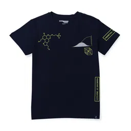 Gini and Jony Boys Graphic Printed Round Neck Short Sleeve Cotton T-shirt-72