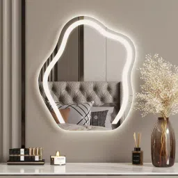 ledmirror.in Wavy LED Backlit Mirror Designer Flower Shape for-picture-27