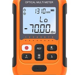 RAMEX 3-in-1 Mini Optical Power Meter with VFL & Fiber Light Tester - Universal Connectors, High Accuracy (-50~+26 dBm), Rechargeable, All-in-One Fiber Testing Solution image 1
