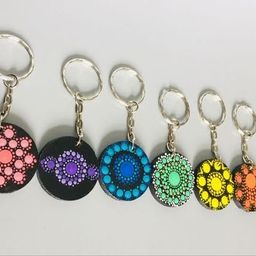 Devashri creation keychain 40 psc Wood Sheet Craft MDF Plain Multi Shaped Key Chains for Painting Decoupage MDF Plains, Resin Art Work & Decoration image 4