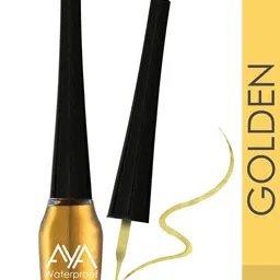 AYA Set of 3 Waterproof Liquid Eyeliner 5ml Each & Shimmer Brick Highlighter 03 image 2