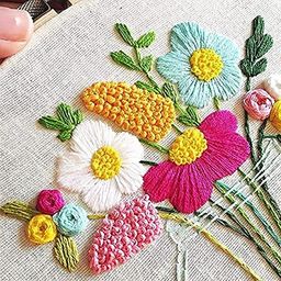 lambodar Ultimate Cross Stich Embroidery Thread Set: Stranded Cotton Threads For Hand Embroidery & Craft, Create Masterpieces With Floss Thread Skein Vibrant Colors(Pack Of 25)-56 G,Multicolor image 3