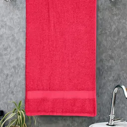 Home Fresh Everyday Red 400 GSM Pure Cotton Bath Towel-image-84