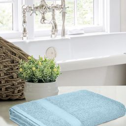 Home Fresh Everyday Blue 400 GSM Pure Cotton Bath Towel-image-82