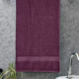 Home Fresh Everyday Purple 400 GSM Pure Cotton Bath Towel-image-83