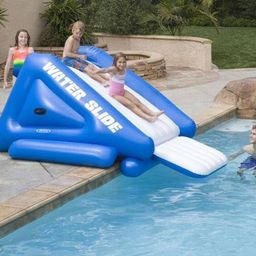 VWretails PVC Kool Splash Water Slide with HT-196 Pump - Exciting and Refreshing Inflatable Slide for Endless Summer Fun (Multicolor) image 2