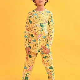 Anthrilo Boys Conversational Printed Night suit-30