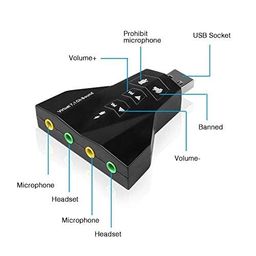 makworld MaK WOrLD® Virtual 7.1 USB to 3D External Dual Sound Card with Mic Speaker Double Audio Adaprter for Windows 98SE / ME / 2000 / XP/Server 2003 / Vista, Linux, Mac05 image 4