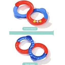 dhanit 8 Shape Track Toy Balancing Infinite Loop Interaction Creative Track with 2 Bouncing Balls for Kids|Best Hand-Eye,Concentration,Intelligence,Sensory Training|Toys for 3+Years Kids|(Multicolour) image 2