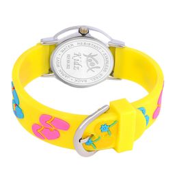 Kool Kidz Unisex Kids Multicoloured Brass Printed Dial & Yellow Straps Analogue Watch KOOL KIDZ KK 302 YL image 4