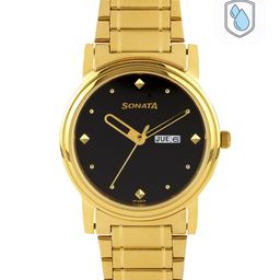 Sonata Men Black Dial Watch NJ1141YM14-70