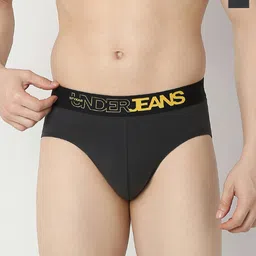 UnderJeans by Spykar Mid-Rise Basic Briefs UJNRPBC055DKGREYNAVY-DK.GREY_NAVY-image-7