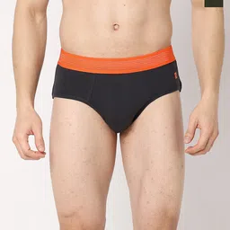 UnderJeans by Spykar Pack Of 2 Basic Briefs UJNTPBC001DKGREYOLIVE-image-99