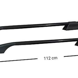 Malik AUTO Exclusive Car Stylish Roof Rails (Drill Free) in Rocket Curve Design (Type E) in Black Colour with Both Legs in Black Alto 800 image 3