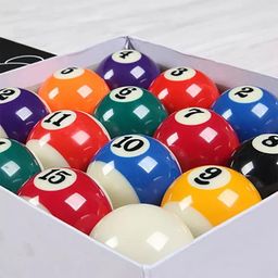 generic KBA Pool Ball Set 16 Balls for Pool Table with Triangle Frame image 2