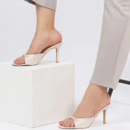 T.ELEVEN Elegant Pencil Ivory Stilettos Heels-picture-9