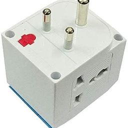 Jaini Enterprise 3 Pin Multi Plug Adapter with Individual Switch 3 Pin Plug Socket Safety Shutter Spike Buster Fuse Protected Adapter 3 Way Plug Extension for Home Office Travel-5A-250V, Pack of 1 image 2