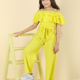 Cutiekins Girls Basic Jumpsuit With Ruffles-image-41