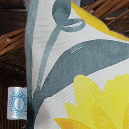 STITCHNEST Yellow & Grey Set of 5 Geometric Square Cushion Covers image 5
