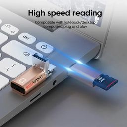 redwind Type-C & USB2.0 To Micro SD SDHC SDXC OTG Memory Card Reader, 2in1 Multi Colour TF Reader Compatible for iPhone 16/15 Plus/Pro/ProMax Samsung S25 S24 One Plus 12 11 iPad Pro Laptop All Devices image 4
